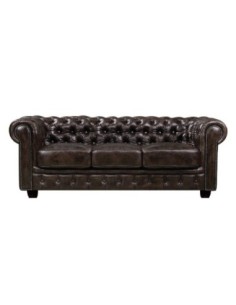 CHESTERFIELD-689 3-S Leather Brown