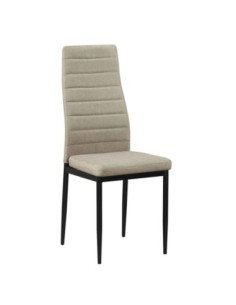 JETTA Chair Dark Beige Fabric (Black paint)