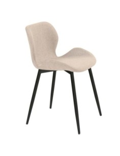 LILIAN Chair Metal Black Paint-Sand Fabric