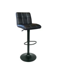 LINO Bar Stool Pu Black-Metal Black Paint