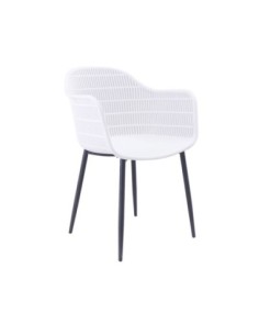 BERRY Armchair Metal Black-PP-UV White