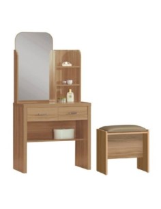 CALIBER Dressing Table Set (with stool) 80x39x155 Sonoma Oak