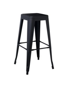 RELIX Bar Stool Black Matte Metal