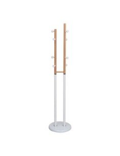 NORDIC DUO Hanger - Coat Stand Steel White-Natural