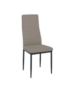 JETTA Chair Full K-D Cappuccino Pvc (Black paint)