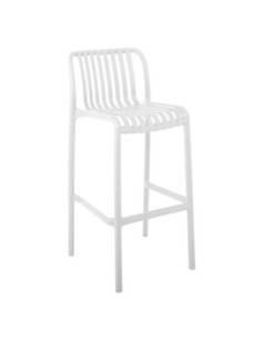 MODA Stackable Bar Stool-Pro PP-UV White