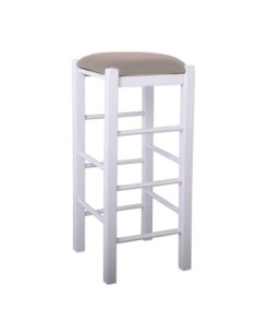 TAVERNA Bar Stool Beech Impregnation Lacquer White-Pu Cappuccino