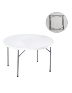 BLOW-R Catering Folding Table D.121cm White