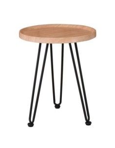 MATRIX Coffee Table D.45x55cm Natural-Metal Black