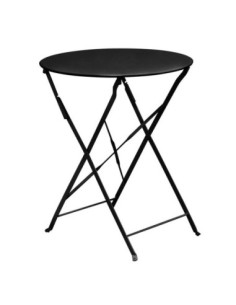 ZAPPEIOU Pantone Folding Table D.60cm Metal Black