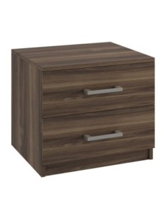 DEVON Bedside 2-Drawers 48x40x41cm Walnut