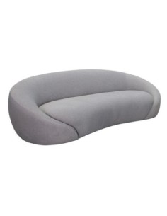 RAMON 3-Seater Sofa Grey Fabric