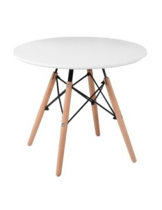 ART Wood Kid Table D.60-H49cm White