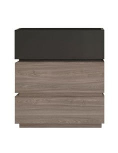 VANITY Συρταριέρα 3 Συρτάρια Αποχρώσεων Sonoma Oak & Grey, με Αποσπώμενα χρωματικά Μέρη