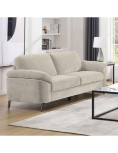 KATRINA 3-Seater K-D Sofa Beige Fabric