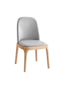 VISTA Chair Natural Oak, Pu Light Grey