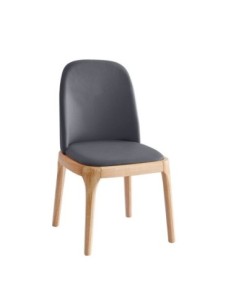 VISTA Chair Natural Oak, Pu Dark Grey