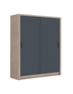 VANITY Wardrobe 160x60x200cm Sonoma Oak-Grey