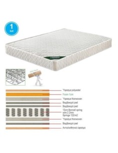 MATTRESS Bonnell Spring 160x200-19cm 2-side (Roll Pack)