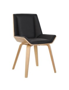 NUMAN Chair Natural-Pu Black