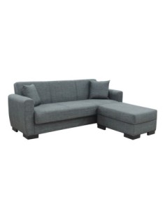 JACKSON-Max Storage Corner Sofabed, Fabric Dark Grey