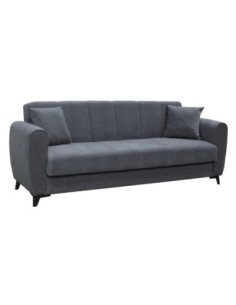 JEROM Sofa-Bed with Storage 3-Seater - Fabric Anthracite